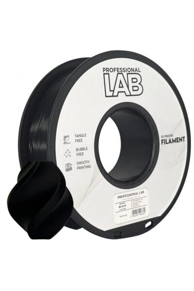 Professional LAB 3D филамент, Диаметър 1.75 мм, Тегло: 1 кг, Цвят: Черен
