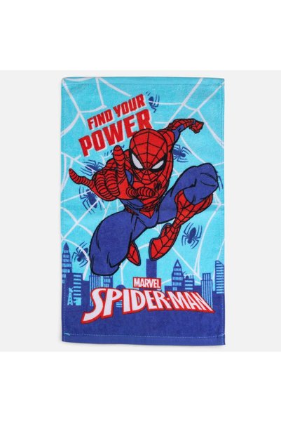 OEM Prosop din Bumbac Albastru Spiderman 30x50cm