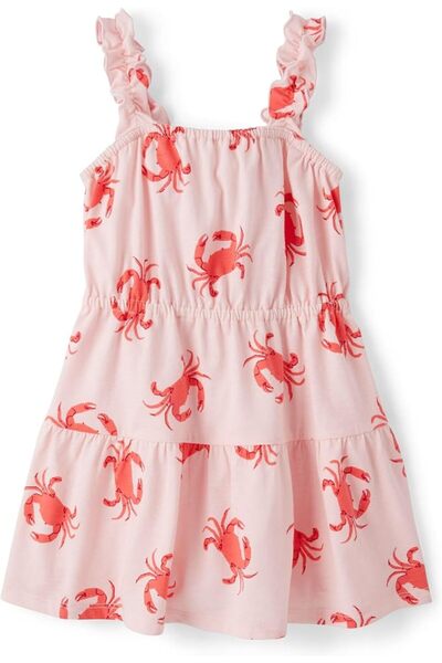 The Children's Place Baby Girls' and Toddler Sleeveless Ruffle Dresses
