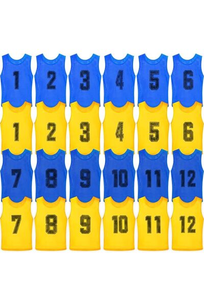 Vabean 24 Pack Nylon Mesh Scrimmage Team Practice Vests Pinnies Jerseys Train...