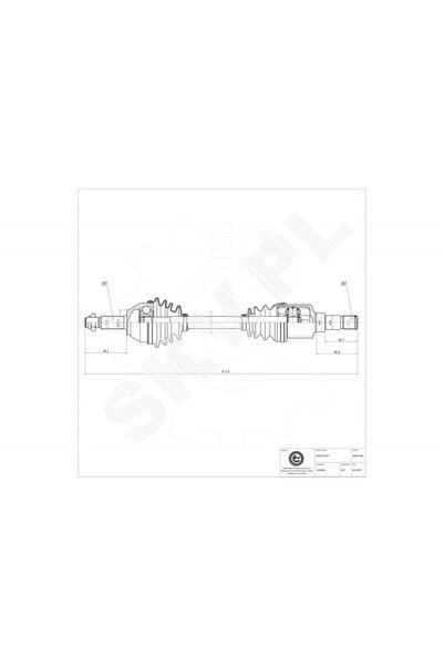 ESEN SKV Arbore de transmisie Ford Focus I față stânga 1328500