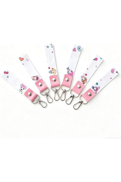 TERRIFI Personalized Kids Name Tags 6 Pcs, Custom Child ID Labels with Keyrin...