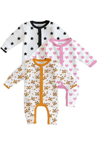 luay 100% Cotton Full Sleeves Baby Romper | Bodysuits & One-Piece Footies for...