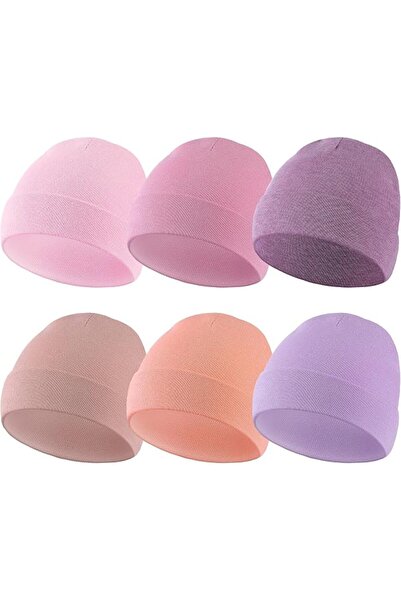 Newcotte 6 Pcs Preemie Baby Hats Cotton Preemie Caps Warm Newborn Beanie Prem...