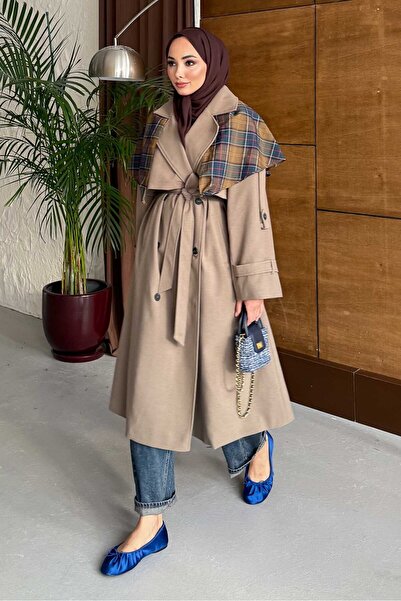 Rimel Moda Roi Trençkot Küf Yeşili