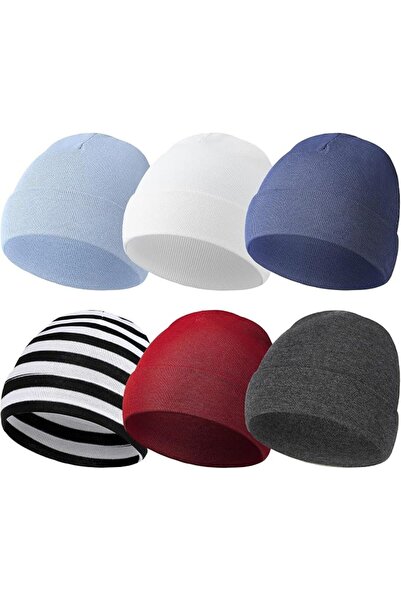 Newcotte 6 Pcs Preemie Baby Hats Cotton Preemie Caps Warm Newborn Beanie Prem...