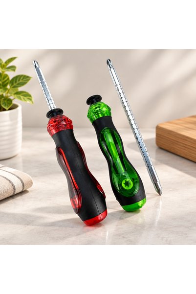 Generic Brand Insulated Double-Ended Silicone Handle Screwdriver, Magnetic Tip
