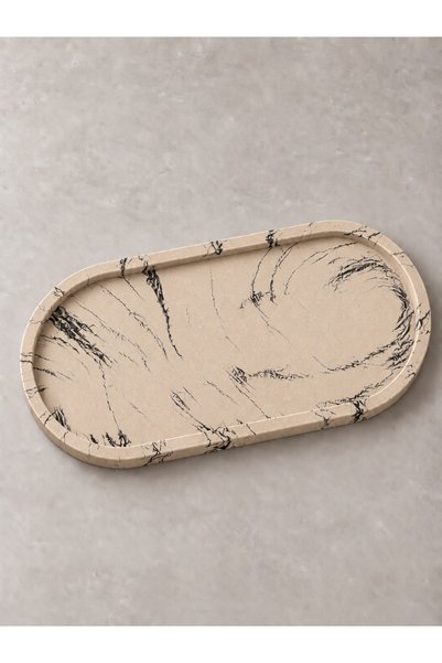 Lethe Design Dekoratif Tepsi Kase, Sunum, Stand, Banyo, Kozmetik, Anahtarlık,...