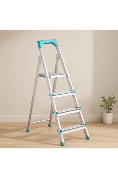 SUAR 3+1 Basamaklı Metal Merdiven 82 Cm 120 Kg