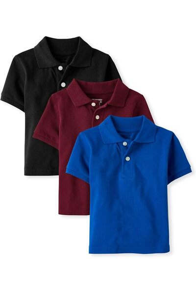 The Children's Place Boys' and Toddler Short Sleeve Pique Polo