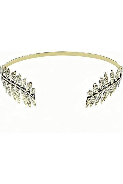 Sweet seven Antique Cyan Alloy Headband, Symmetrical Leaf Design Hair Accesso...