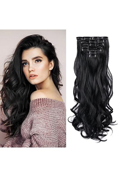 GENERAL Clip In Hair Extensions,22 Inches Long Wavy Invisible Clip Thick Hair...