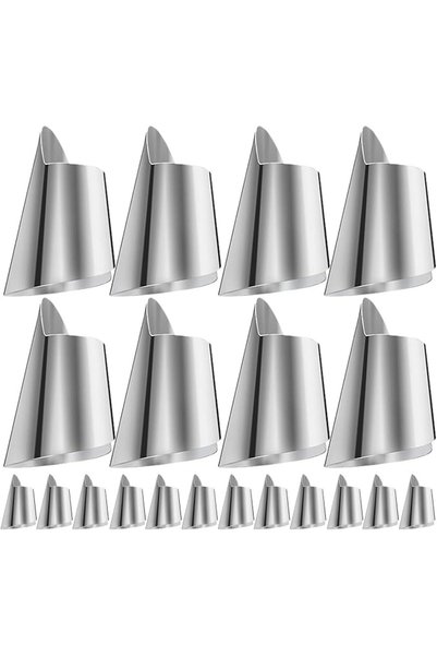 Generic 20pcs Stainless Steel Finger Guard Nail Cutting Cover Finger Protecto...
