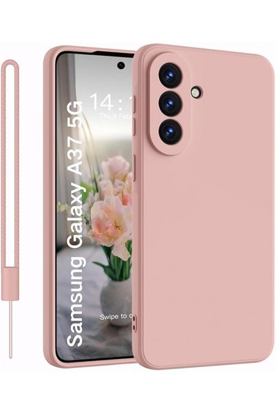 GENERAL for Samsung Galaxy A37 Case, Liquid Silicone Slim Cover with Lanyard,...