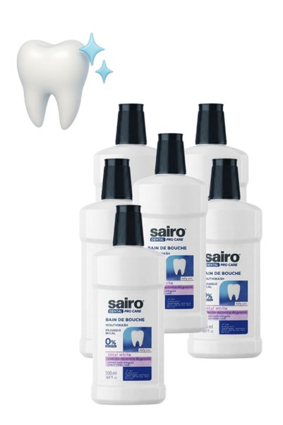 Sairo 6 قطع من منتج العناية بالأسنان برو كير 500 مل