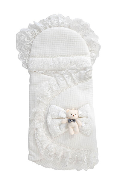 fantasialand Port bebe elegant pentru botez de culoare alba