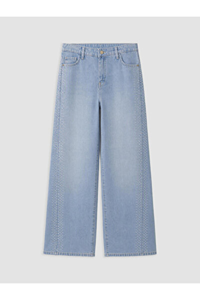 LC Waikiki Stoned Wide-Leg Jeans for Style Enthusiasts from Uzg Store