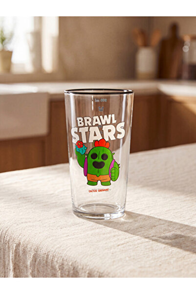 LC Waikiki Esvab • Modern & Distinctive Brawl Stars Printed Glass Cup 570 ml