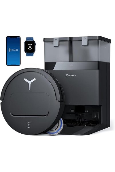 Ecovacs مكنسة روبوت DEEBOT T50S PRO OMNI مع ممسحة، قوة شفط 25000 باسكال، تصمي...
