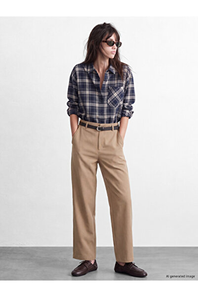LC Waikiki Esvab • Modern & Distinctive Women's Trousers with Belted Waist