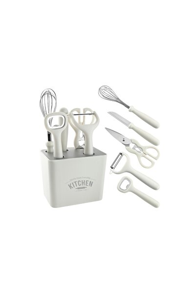 OEM Set 6 ustensile bucatarie, cu suport inclus, desfacator, curățător legume...