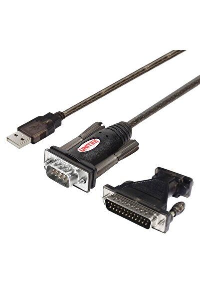 Unitek ADAPTOR CONV. USB 1XRS-232 DB9F/DB25M