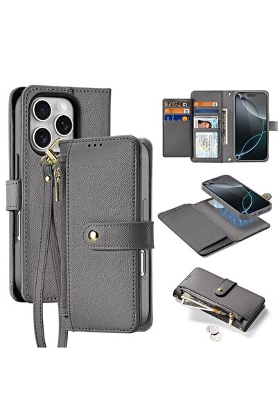 Dux Ducis Husă din piele Lawa pentru iPhone 16 Pro Max cu portofel magnetic d...
