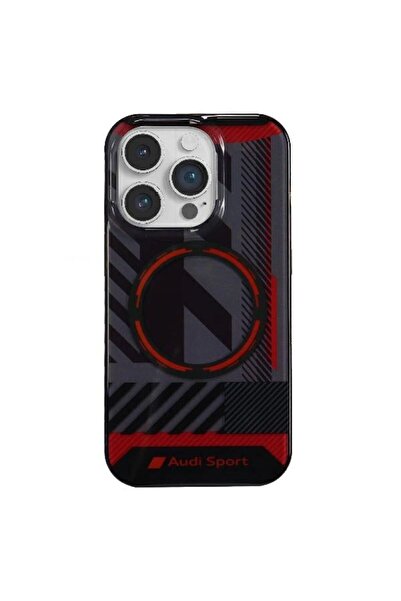 Audi IML Sport MagSafe Case iPhone 14 Pro Max 6.7 " negru/negru carcasă rigid...