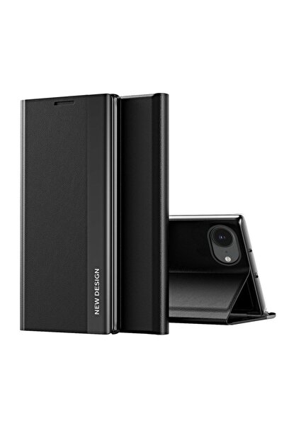 Hurtel Husă Sleep Case Pro pentru iPhone 16e / 17e cu clapetă și suport - negru