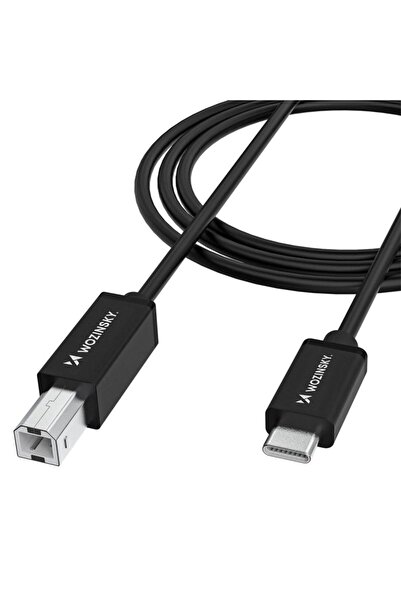 WOZINSKY Cablu USB-B - USB-C WKDDY2S 2m - Negru