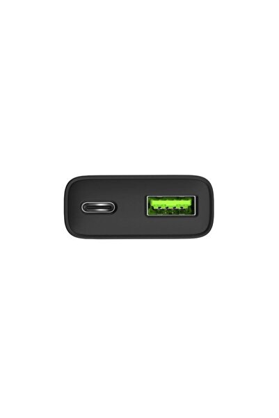 Natec RIBERA GAN SLIM ÎNCĂRCĂTOR DE PERETE 1X USB-A + 1X USB-C 20W NEGRU