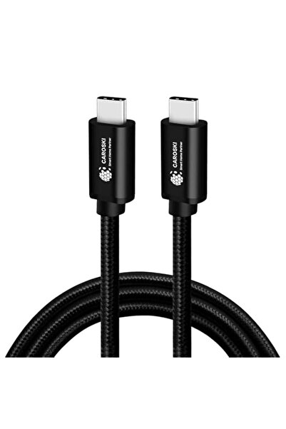 CAROSKI كابل USB C إلى C - شحن سريع لكابل شاحن iPhone بطول 1.2 متر، يدعم تقني...