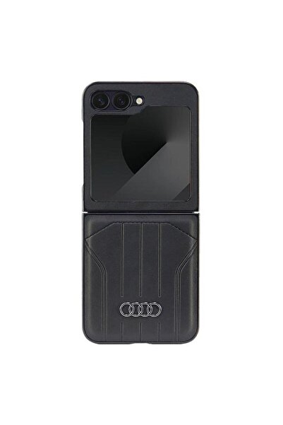 Audi Husă MagSafe din piele sintetică pentru Samsung Galaxy Z Flip 6 - Negru