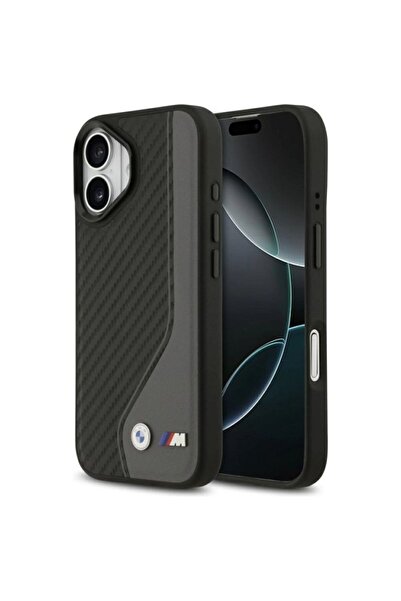 BMW Husă MagSafe M Carbon Logo pentru iPhone 17 - Negru și Gri