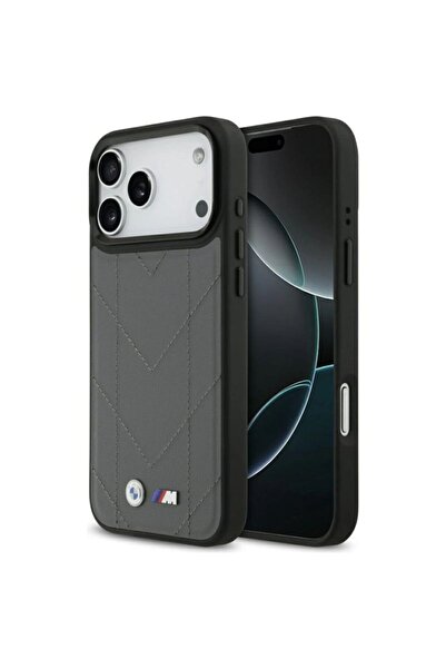 BMW Husă MagSafe matlasată cu logo M pentru iPhone 17 Pro Max - grafit
