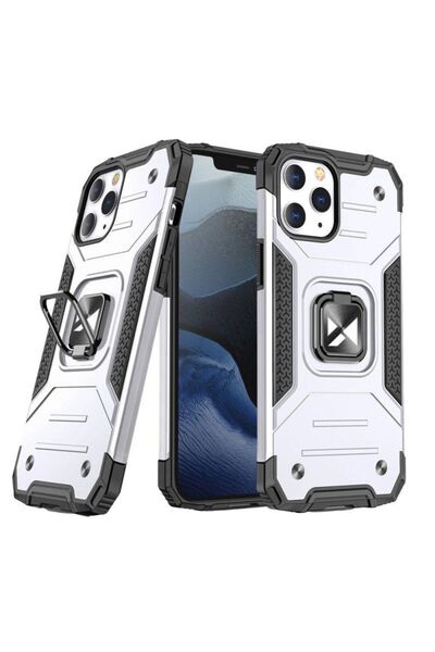 WOZINSKY Husă tip armură cu inel și suport, robustă și rezistentă, pentru iPh...
