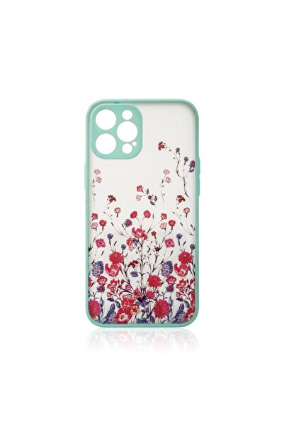 Hurtel Husă de protecție pentru iPhone 12 Pro, model floral, albastru deschis