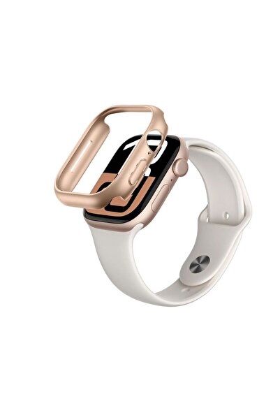Amazingthing Carcasă minimalistă pentru Apple Watch 46mm – Auriu roz