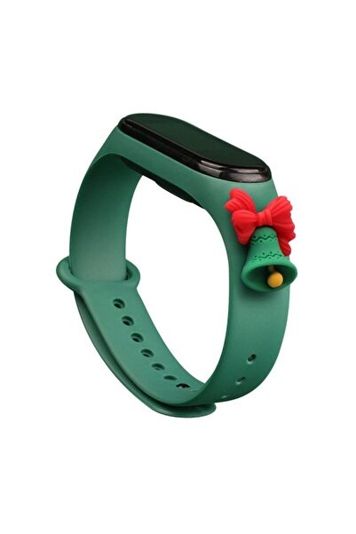 Hurtel Curea de Crăciun din silicon pentru Xiaomi Mi Band 3 / 4, cu clopoțel ...