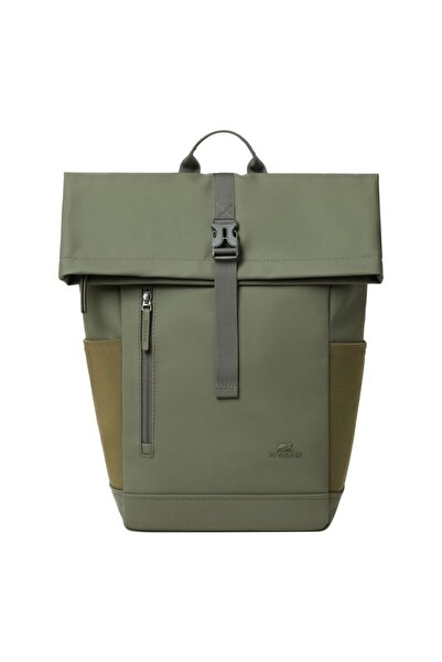 Rivacase Rucsac Eden, Rucsac de călătorie, Piele cerată olive (Pull Up), Poli...