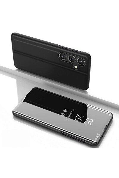 Hurtel Husă Clear View pentru Samsung Galaxy S25 cu clapetă - Negru