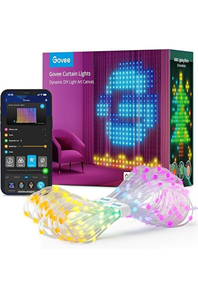 Govee أضواء الستائر، أضواء ستائر LED ذكية، أضواء جدارية متغيرة الألوان، أضواء...