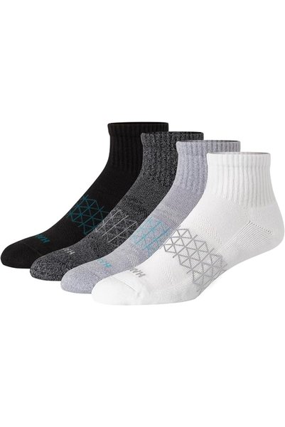 HANES mens Absolute Active Cushioned Ankle Socks, Moisture Wicking Socks, Sea...