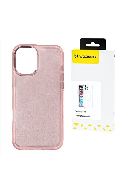 WOZINSKY Husă cu sclipici pentru Samsung Galaxy S25 Ultra - Roz cu sclipici