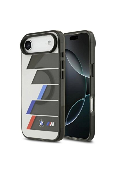BMW M IML Husă MagSafe cu butoane metalice și linii tricolore pentru iPhone A...
