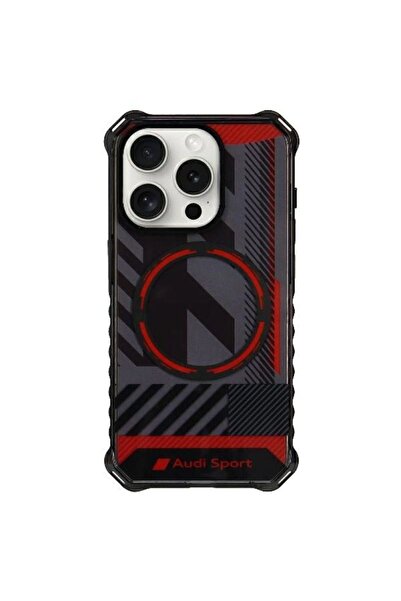 Audi IML Sport MagSafe Case iPhone 15 Pro Max 6.7 " negru/negru carcasă rigid...