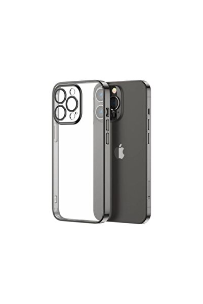 Joyroom Husă 14Q pentru iPhone 14 Plus cu ramă metalică, negru (JR-14Q3-black)