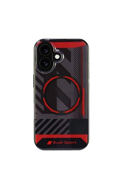 Audi IML Sport MagSafe iPhone 16 6.1 " negru/negru carcasă rigidă AUS-IMLMIP1...