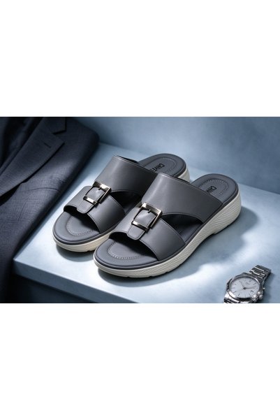 Huanhuan Shoe صنادل رجالية جلدية عالية الجودة للأنشطة الخارجية، مجوفة وقابلة ...