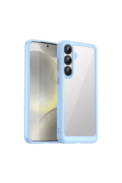 Hurtel Husă Outer Space cu ramă din gel pentru Samsung Galaxy S25+ - Albastru